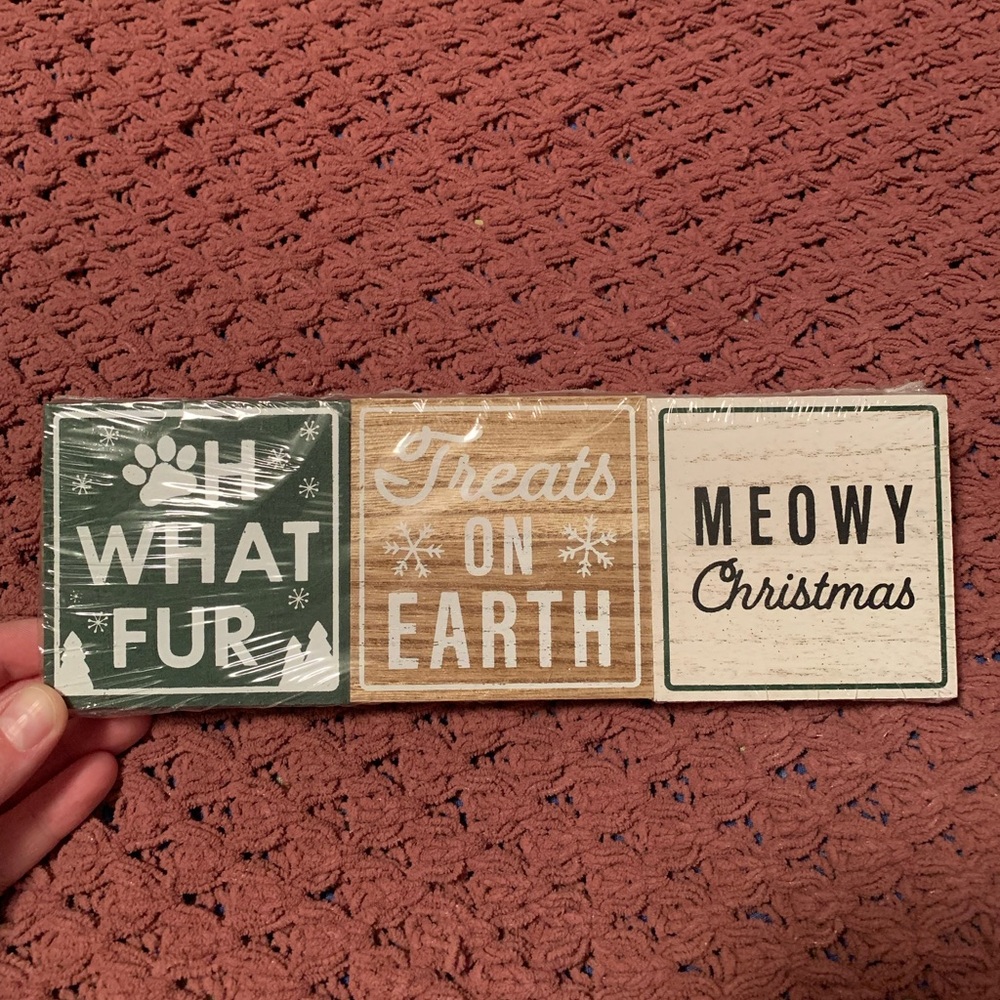 Cat Christmas Signs
